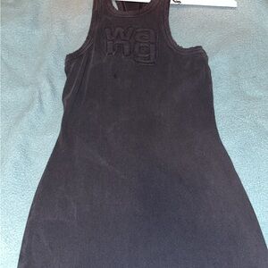 Alexander Wang Black Ribbed Top